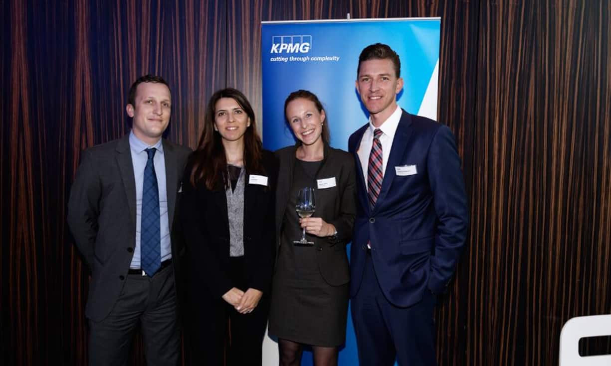 v.l.n.r. Marius Gartmann, Irene Hug, Annina Merz, Stephan Erdmann; KPMG AG