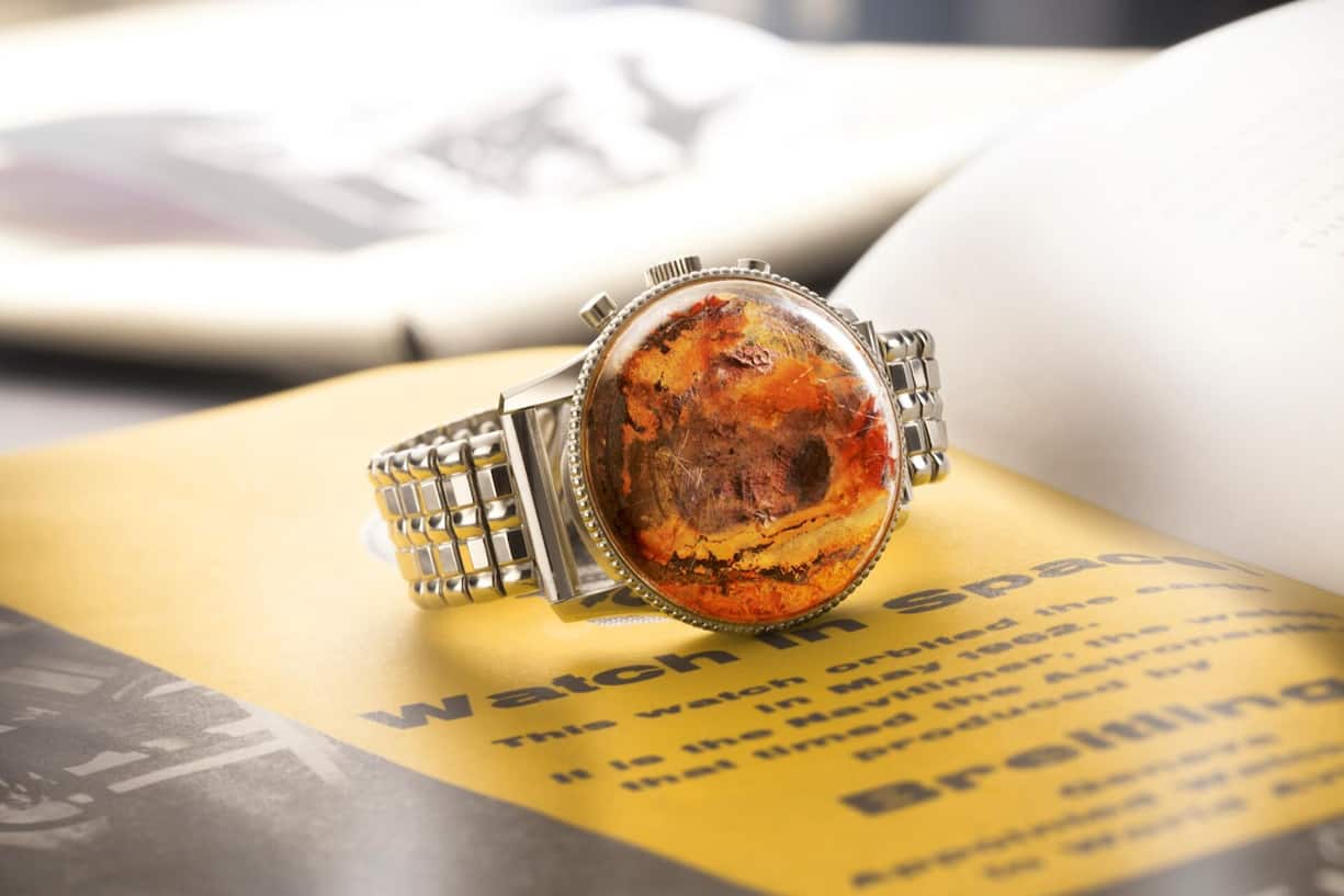 Die Original Cosmonaute von Scott Carpenter mit dem korrodierten Zifferblatt aus dem Jahr 1962.