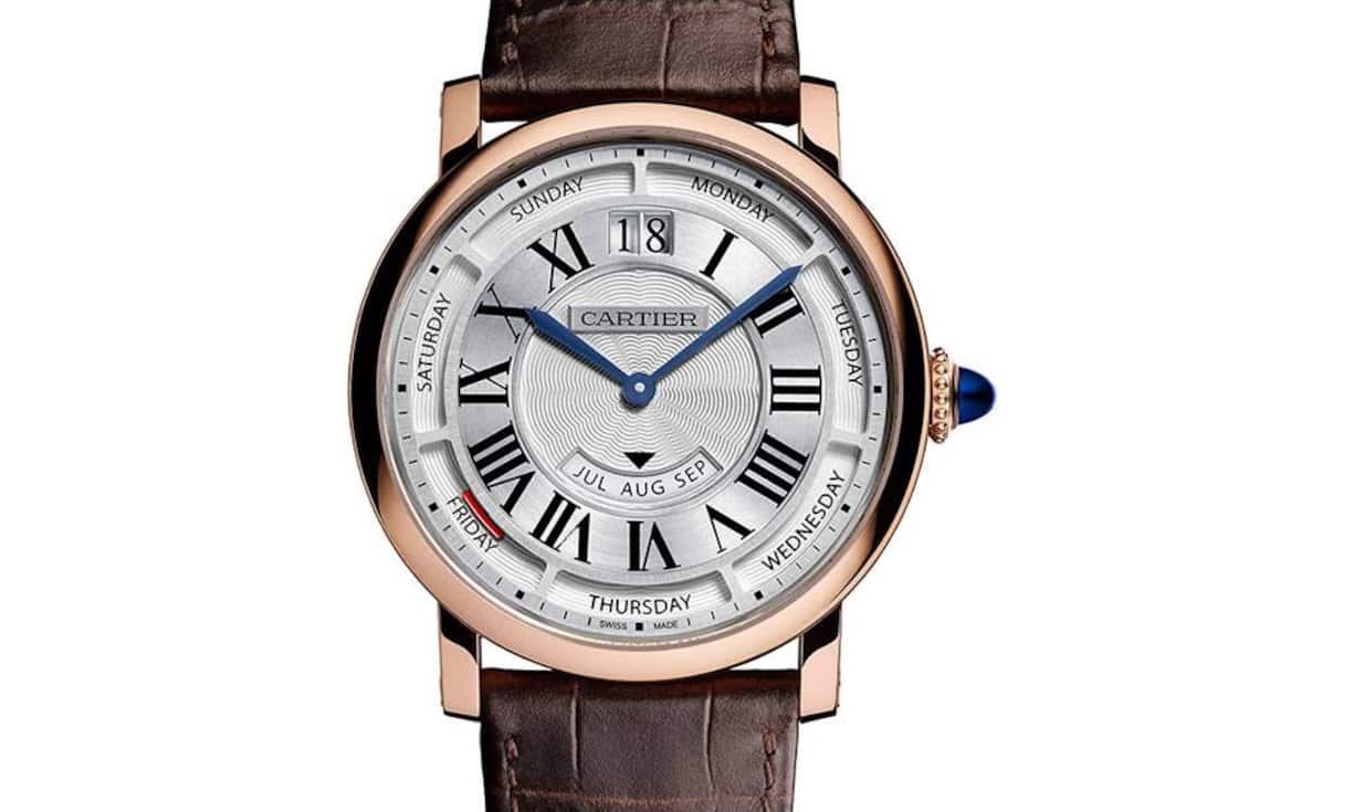 Ebenfalls wird auf der Genfer Uhrenmesse 2015 die Rotonde de Cartier Jahreskalender in Rotgold vorgestellt...