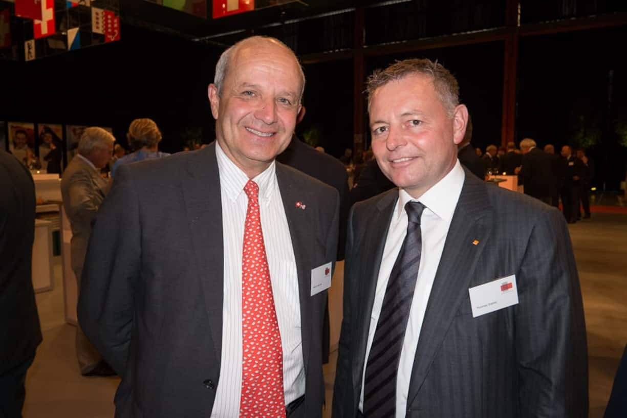 Martin Naville, CEO Swiss-American Chamber of Commerce; Thomas Sieber, CEO Orange