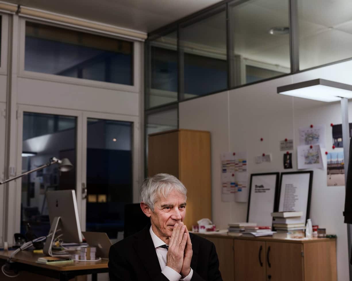 Lausanne, décembre 2017. Portrait de Martin Vetterli, directeur de lEPFL pour la série «changement de vie». © Olivier Vogelsang