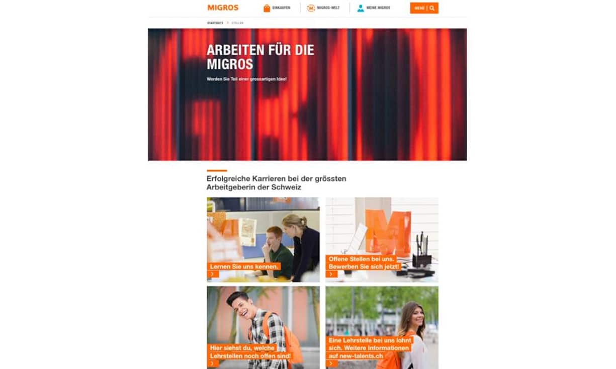 Platz 1: MigrosBilder: Screenshot