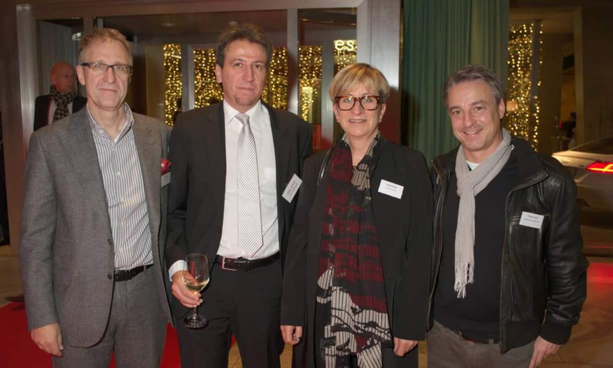 Urs Bischof, Annex Werbe AG; Daniel Wiprächtiger, Bilanz; Ingrid Ziegler, Annex Werbe AG; Thomas Arioli, Möbel-Märki Handels AG