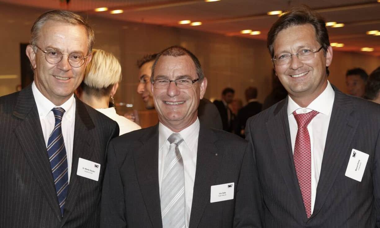 v.l.n.r. Dr. Arthur Wettstein; Chairman & CEO ARW Holding AG & ARW Real Estate AG, Denis Kopitsis; Kopitsis Bauphysik AG, Peter Lehmann; Swiss Prime Site AG