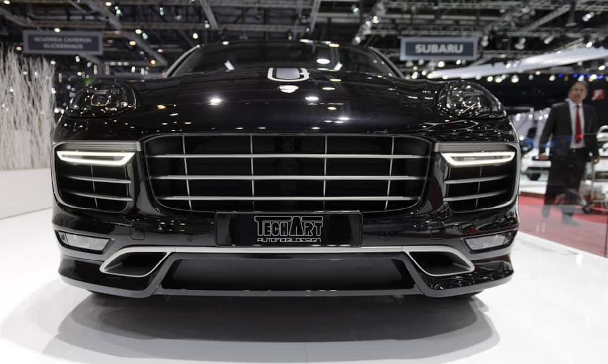 Techart Porsche Macan Turbo
Porsche-Spezialist Techart verpasst dem Macan eine technische und optische Überholung. Der SUV wird um bis zu 50 PS stärker als die Serie.