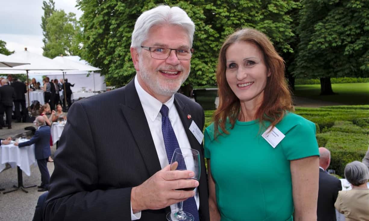 Ron Banks, President, The American International Club of Geneva;
Armela Koehler, Director, Goetzpartners (Schweiz) AG