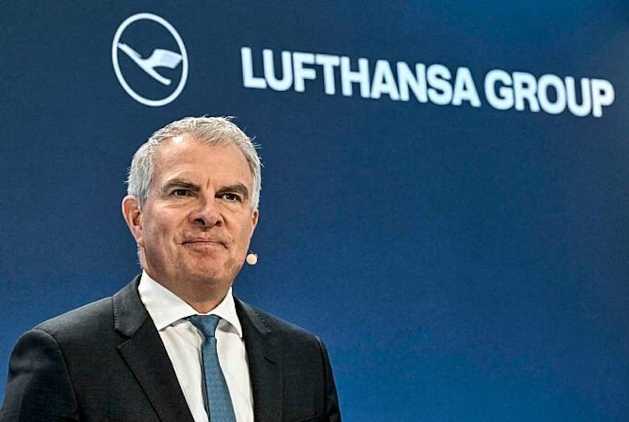 Lufthansa-Boss Carsten Spohr hat einen Vertrag bis 2028. Er sitzt fest im Sattel.
