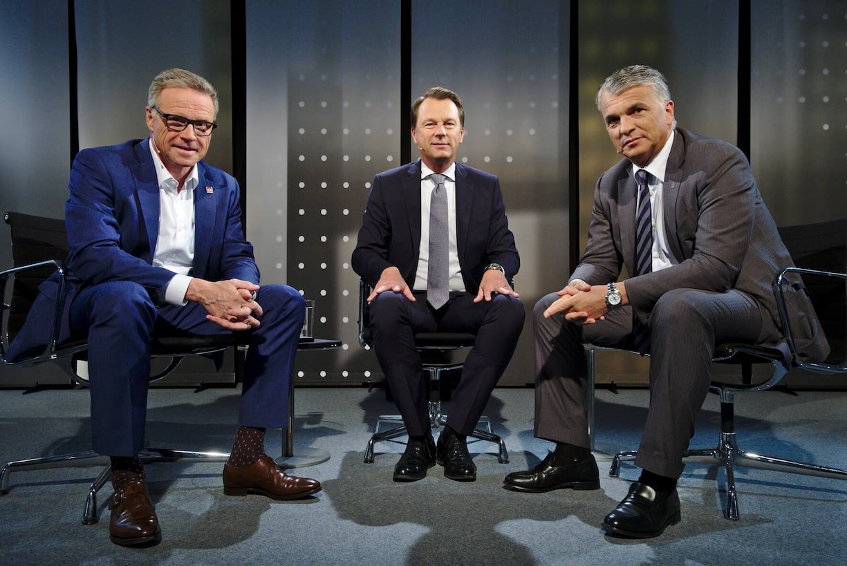Andreas Meyer, SBB AG;
Dirk Schütz, Bilanz;
Sergio Ermotti, UBS Switzerland AG