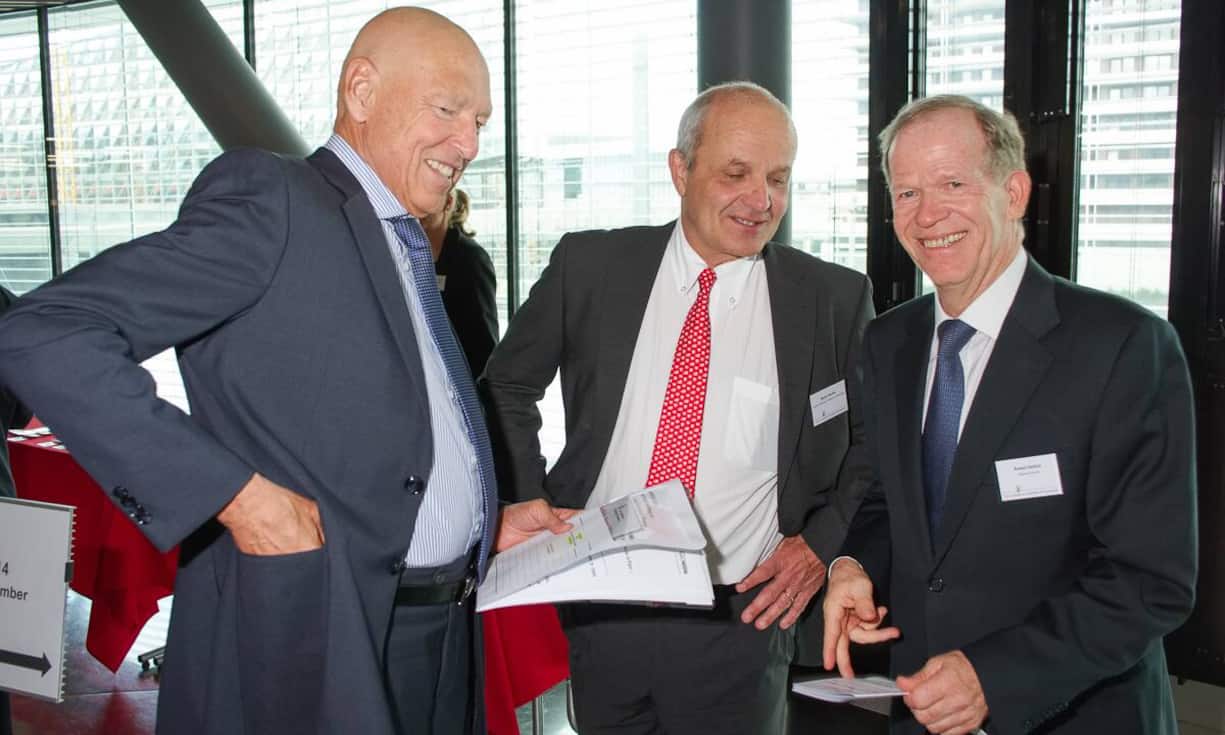 Peter Brabeck -Letmathe; VRP Nestlé; Martin Naville, CEO, Swiss-American Chamber of Commerce; Robert Deillon, CEO, Geneva Airport