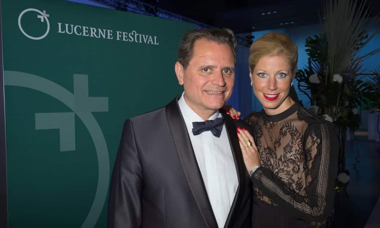 Michael Haefliger, Intendant Lucerne Festival;
Andrea Christina Lötscher, seine Gattin & Flötistin