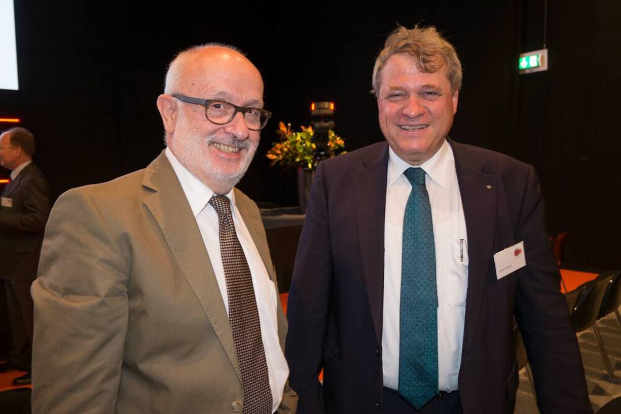 Rolf Soiron, Verwaltungsratspräsident Holcim Holding AG/Lonza; Daniel Knecht, Geschäftsleitung Knecht Bau AG