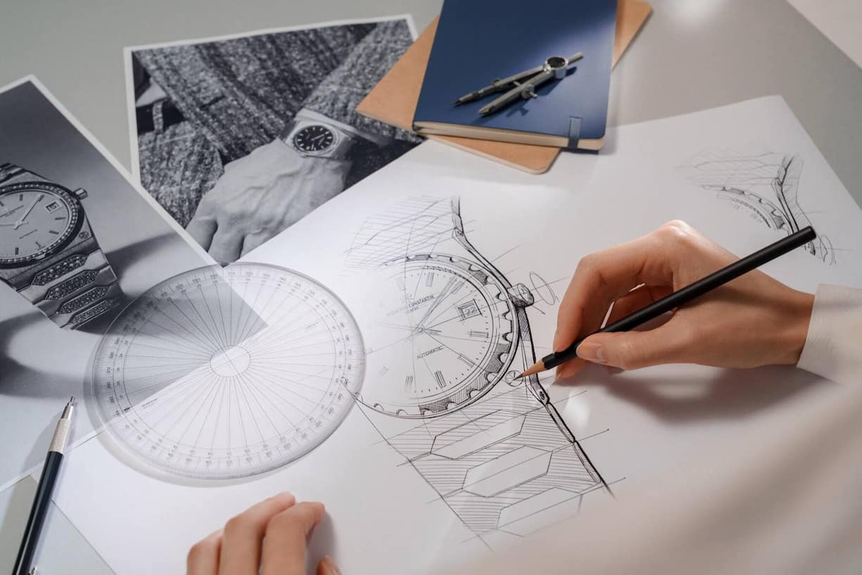 Ein Schritt des Making Ofs der Uhr.