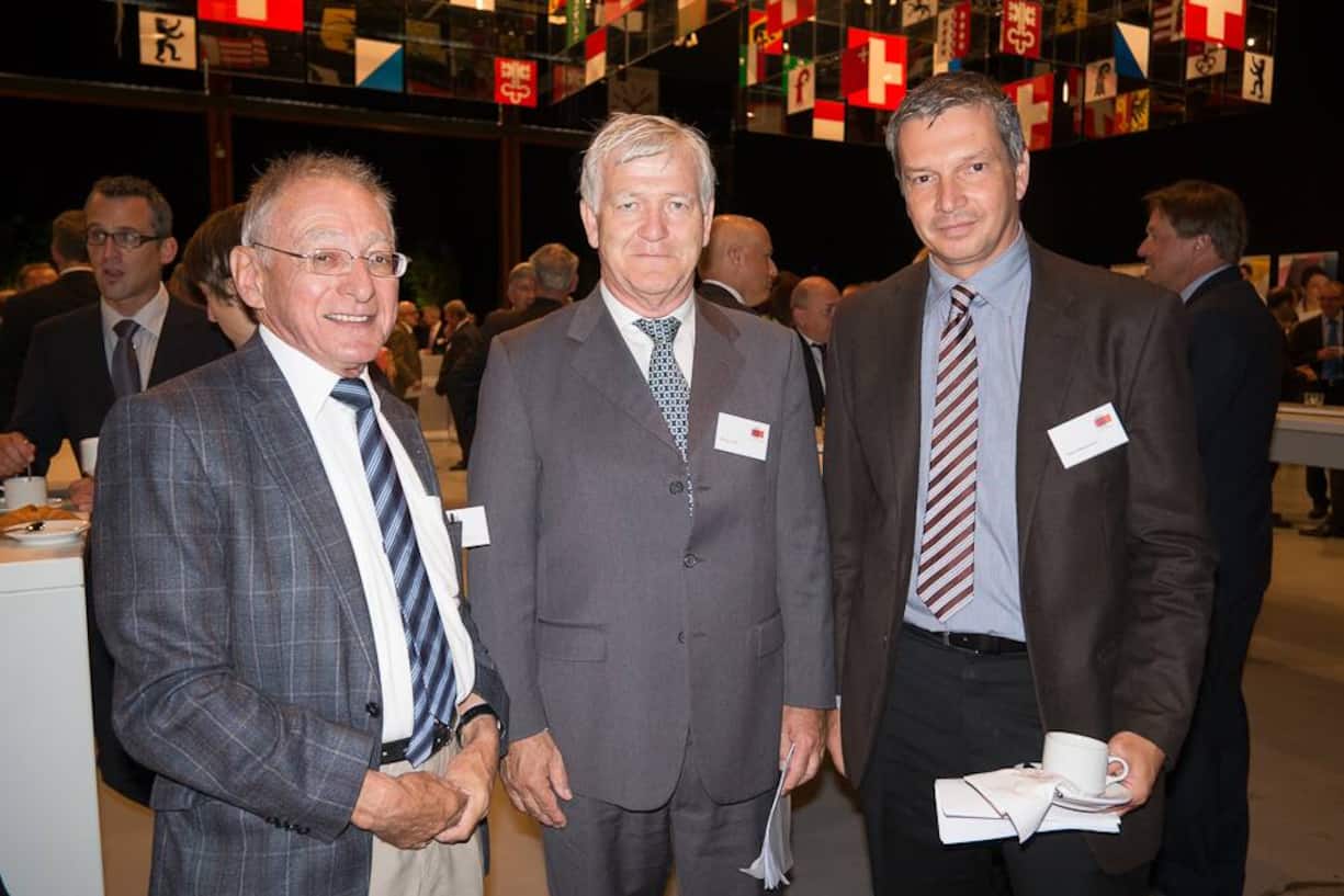 Fritz Sutter, Vorstandsmitglied asut; Bruno Frick, alt Ständerat; Peter Messmann, EWZ