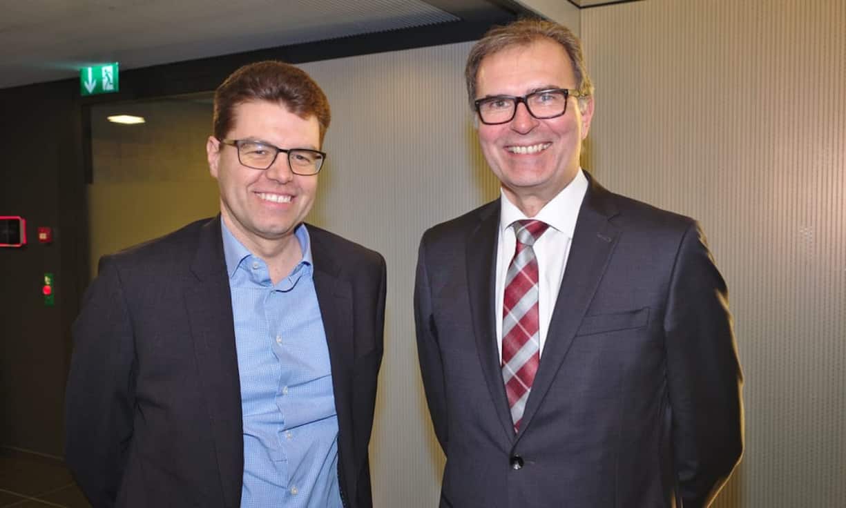 Andreas Rickenbacher, Strategieberater; Hanspeter Rüfenacht, Vorsitzender der Geschäftsleitung, Berner Kantonalbank