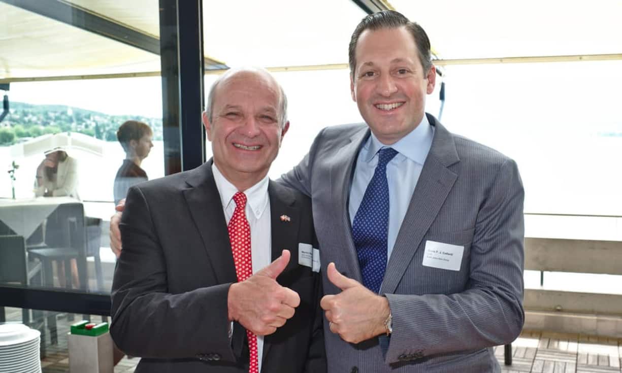Martin Naville, CEO, Swiss-American Chamber of Commerce;
Boris F.J. Collardi, CEO, Bank Julius Baer Group