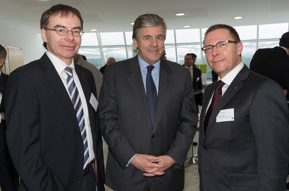 Thomas Bieger, Rektor Uni St. Gallen; Josef Ackermann, VRP Zurich Insurance Group; Urs Landolf, PricewaterhouseCoopers AG