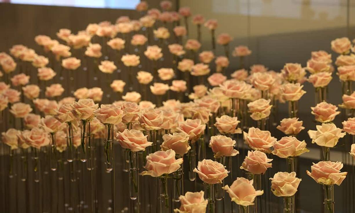 Blumen dürfen an der Uhrenmesse nicht fehlen...