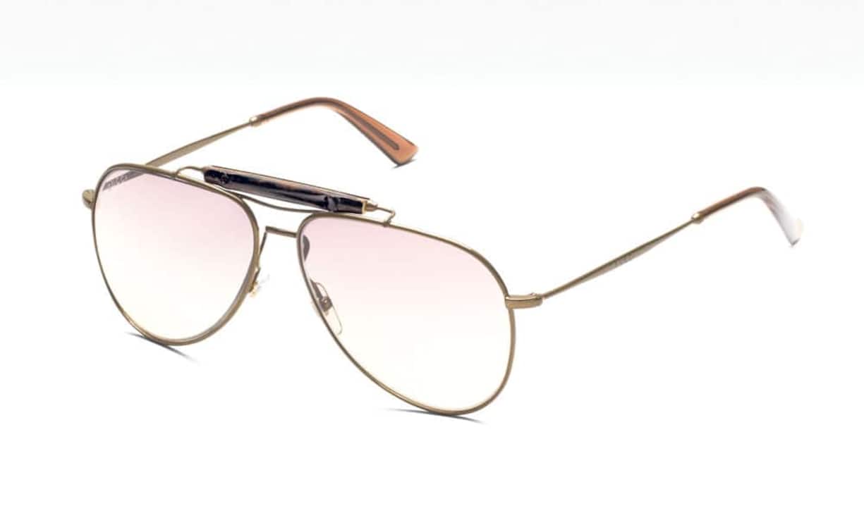 Ikone: Seit über 65 Jahren ist Bambus das Erkennungszeichen von Gucci. So auch bei dieser Sonnenbrille. Ein Accessoire mit Stil und Tradition für den Freizeit-Look. Preis 465 Franken
