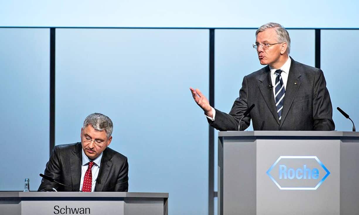 Severin Schwan (l.) und Christoph Franz