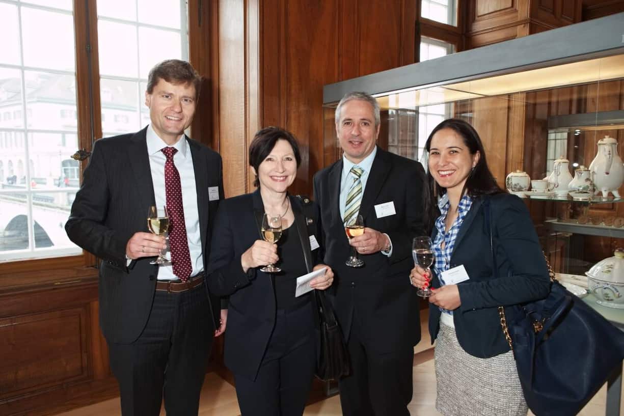 Mark Schulz, Director Risk, Euler Hermes Services Schweiz AG; Jeanine P. Dean, Country Growth Leader Switzerland/Austria, Dupont de Nemous International SàrL; Marco Furini, Technical Account Manager, Open Text AG; Patricia Gomes, Account Executive, Open Text AG