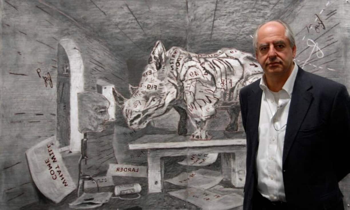 Platz 8 geht an den südafrikanischen Künstler William Kentridge. Seine künstlerischen Werke umfasst Zeichnungen und Filme.