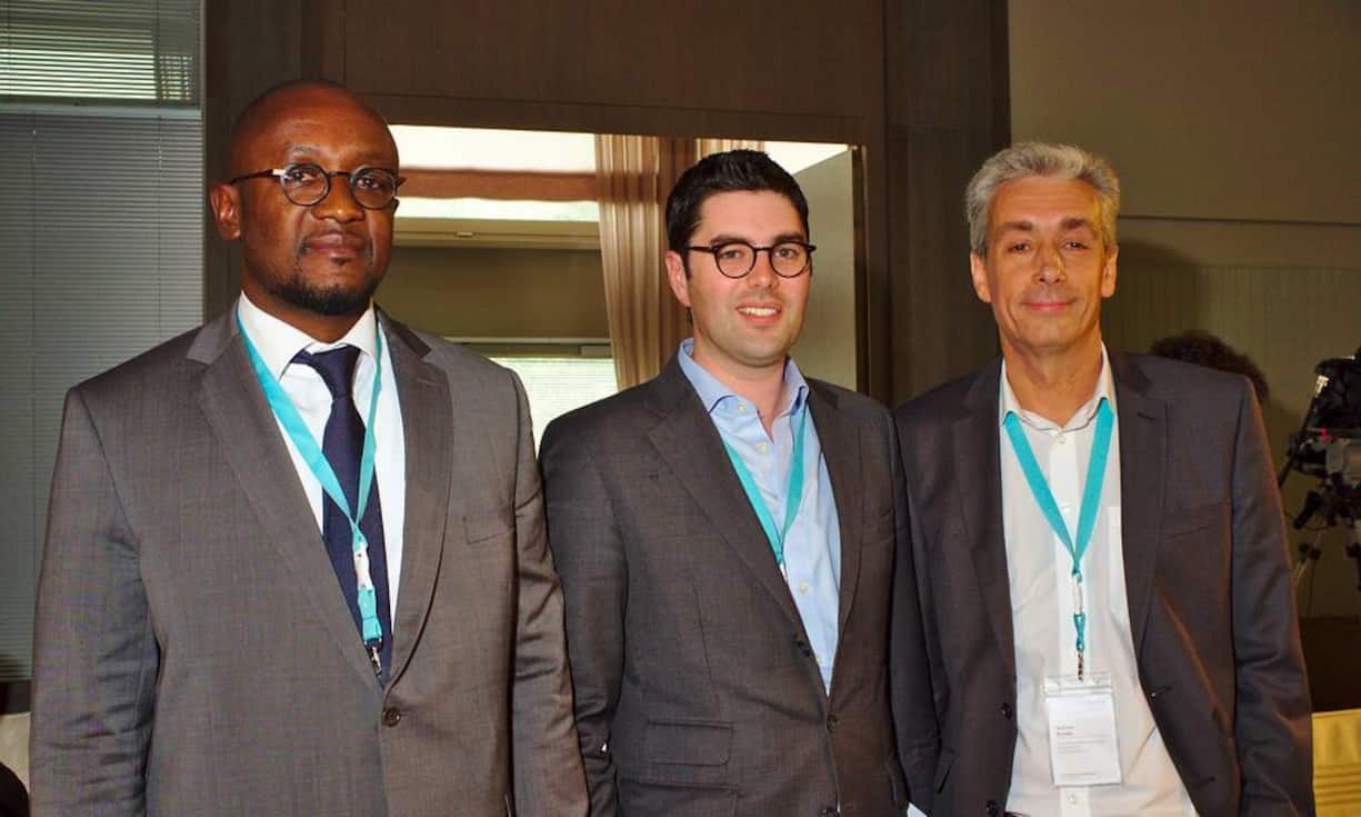 Djibril Fadiga, Deputy Chief Executive Officer, Conseil du Café-Cacao CCC;
Simon Brayn-Smith, Commercial Director of Sustainability, Olam International;
Andrew Brooks, Head of Cocoa Sustainability, Olam International Ltd.