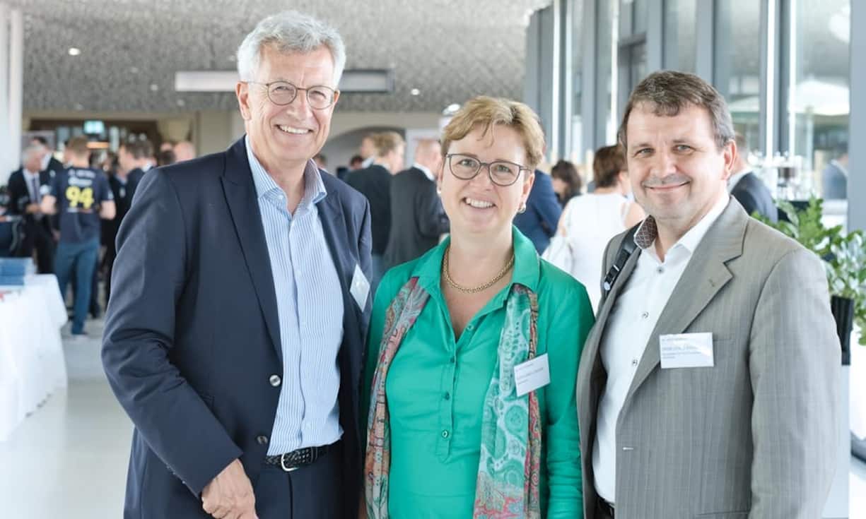 Stephan Netzle, ComCom; Edith Graf-Litscher, Nationalrätin; René Dönni Kuoni, Bundesamt für Kommunikation