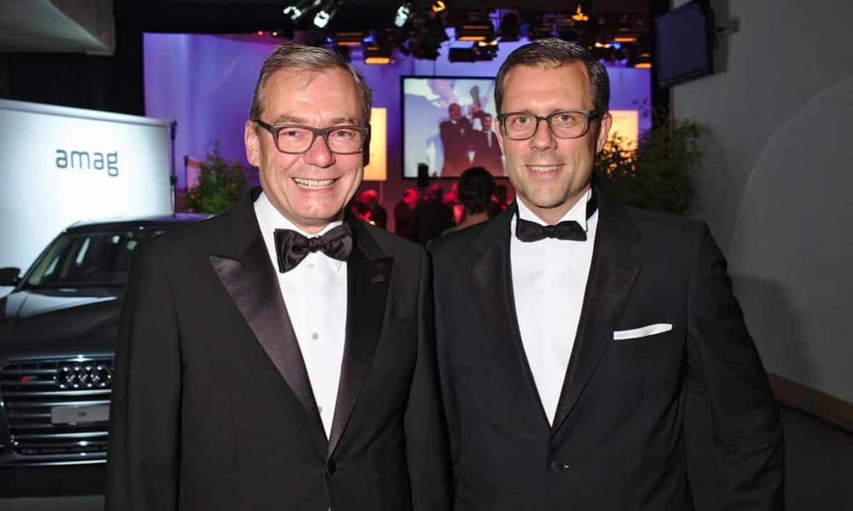 Ruedi Noser, Unternehmer;
André Helfenstein, Head Corporate & Institutional Clients, Credit Suisse AG