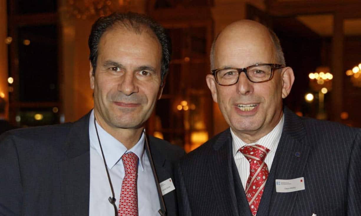 v.l.n.r. Jean-Marc Schnider; CSS Gruppe, Claus H. Widrig; Geschäftsführer der Gesellschaft für Wirtschaftskommunikation und Repräsentation GmbH