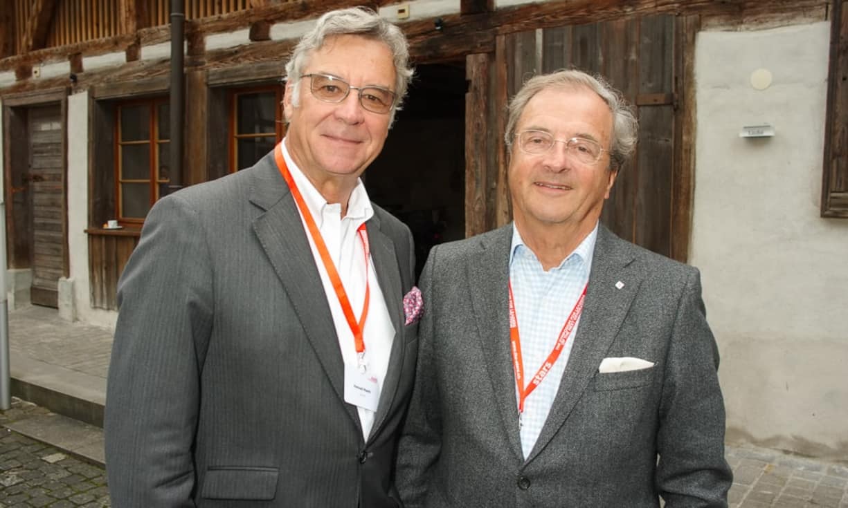 Hansueli Maerki, Member of the Board of Directors, Swiss Re; Toni Reis, ehemaliger CEO, Swisscom