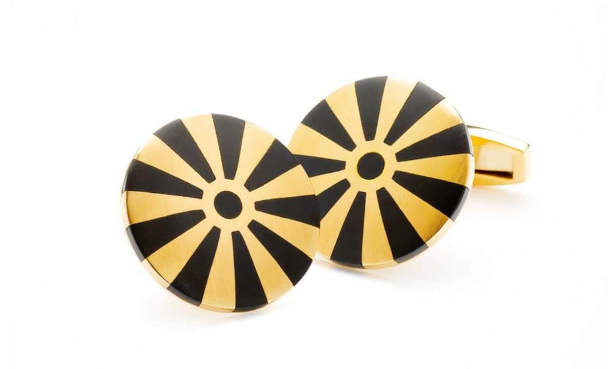 Durchaus etwas ausgefallen und deshalb ein Hingucker: Türlers Manschettenknöpfe aus der eigenen Mendini-Kollektion.