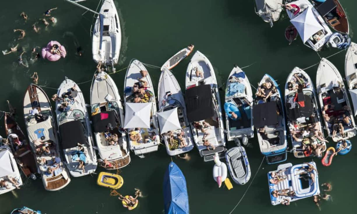 ... ein Ausweichen auf das Wasser an.