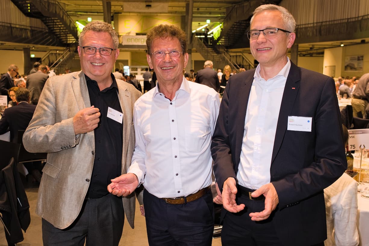 Urs Gasche, VRP, BKW; Siegfried Gerlach, CEO, Siemens ( Schweiz) AG; Robert Itschner, CEO, ABB (Schweiz) AG
