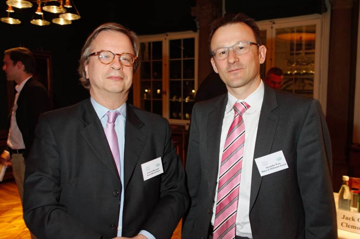 Richard Bissonet, President, INSEAD Alumni Association Switzerland; Alexander Wyss, Baker & McKenzie Zurich.