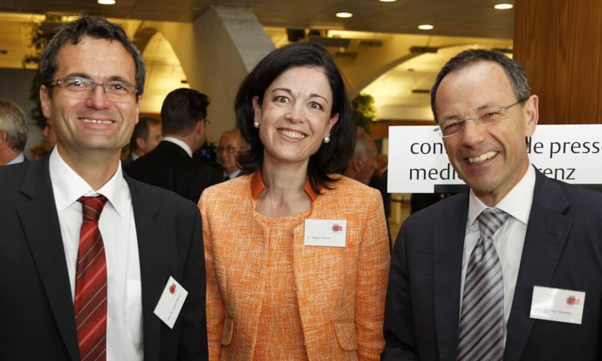 v.l.n.r. Prof. Dr. Rudolf Minsch; economiesuisse Vorsitzender der Geschäftsleitung a.i., Dr. Regine Sauter Direktorin Zürcher Handelskammer, Prof. Dr. Lino Guzzella; Rektor ETH Zürich