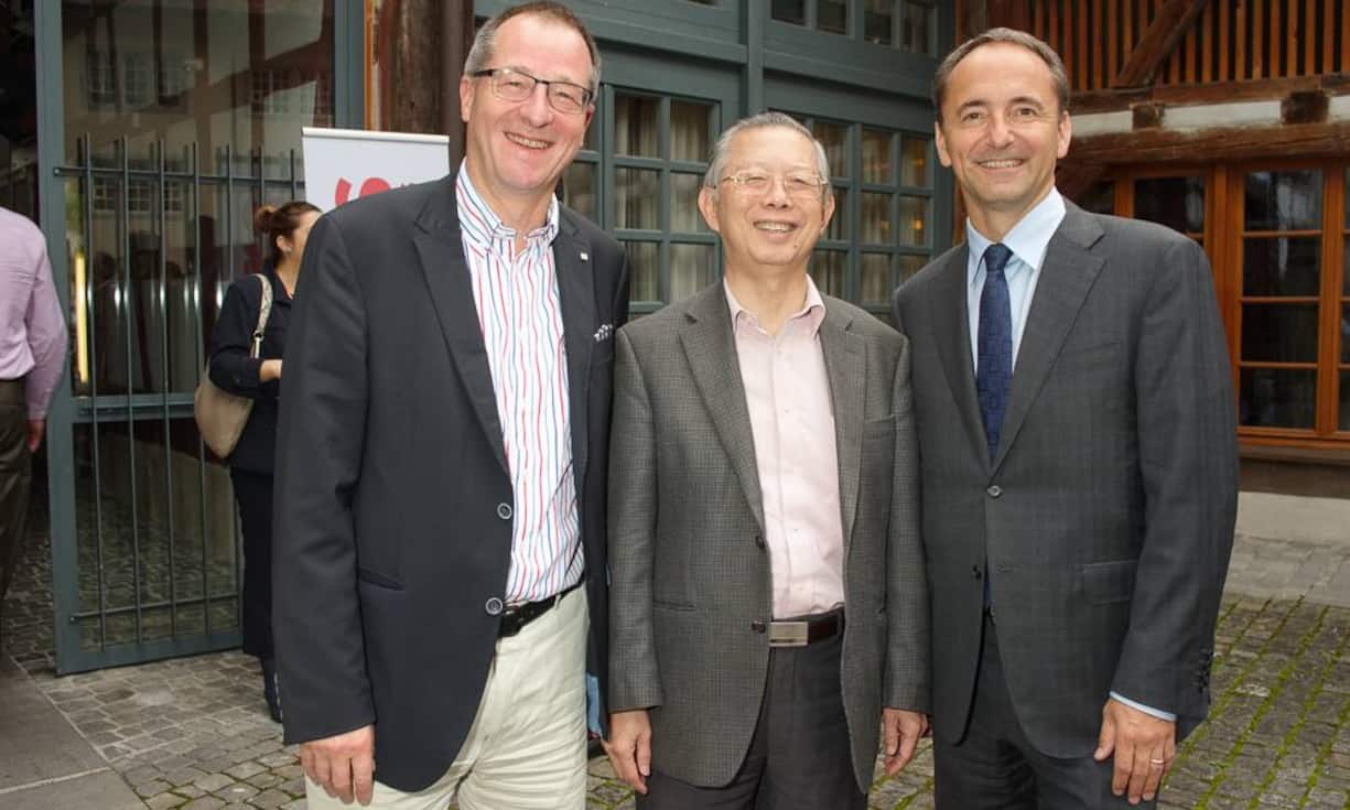Toni Schönenberberger, Executive Chairman, stars -the symposium for leaders of the next generation; Siong Guan Lim, Group President, GIC Private Limited; Jim Hagemann Snabe, Chairman, Center Global Industries, World Economic Forum Bilder: Markus Senn