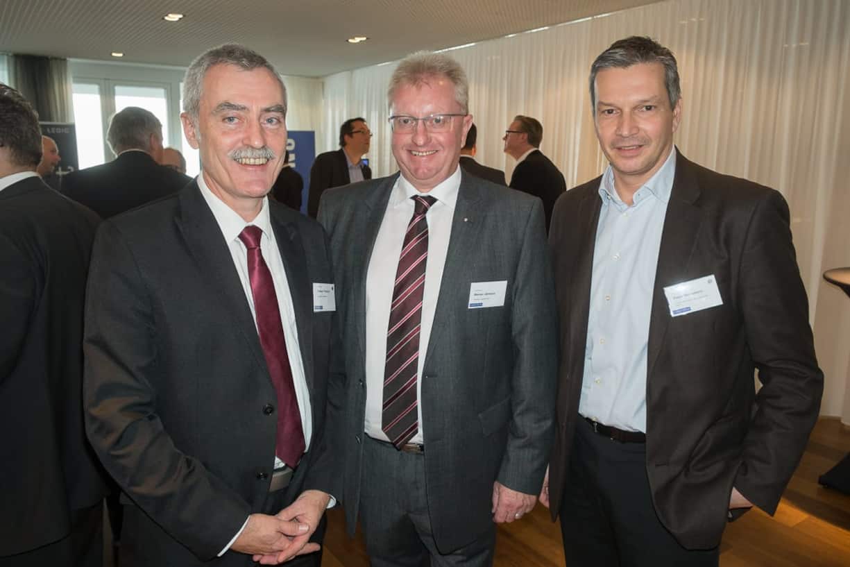 Roman Friedrich, BL Elektrizität und Telekom, Stadtwerk Winterthur; Werner Järmann, Geschäftsführer, Enemag Telecom AG; Peter Messmann, Mitglied des Vorstandes & Leiter Telecom, EWZ - Elektrizitätswerk der Stadt Zürich