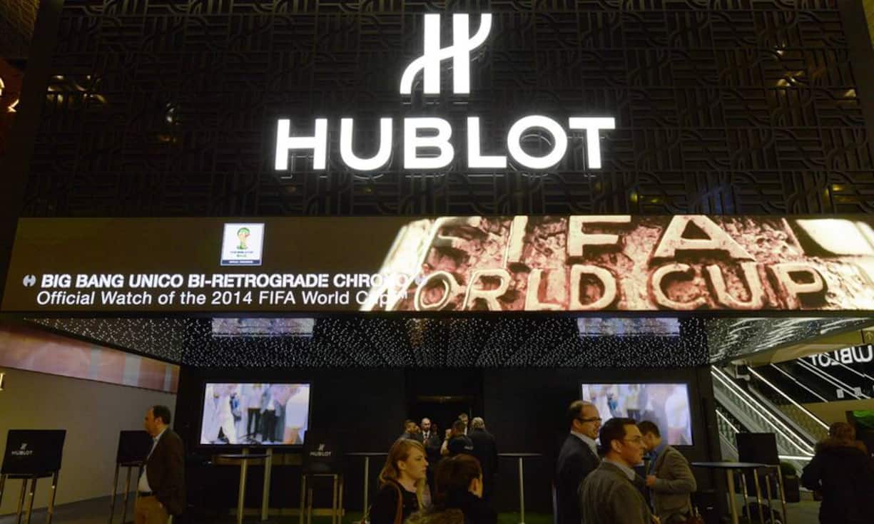 Hublot wirbt mit der Fifa-Partnerschaft.Keystone
