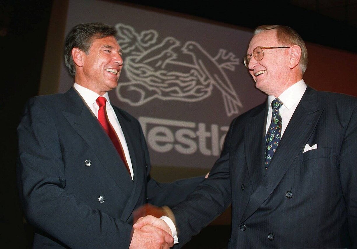 Helmut Maucher und Peter Brabeck