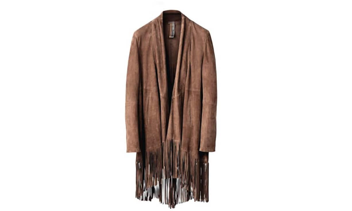 Fransig: Montgomery (Frau) Fransen sind in dieser Saison der absolute Renner. Dank Farbe und Form kann dieses Modell sehr gut kombiniert werden. Preis 679 Franken Globus