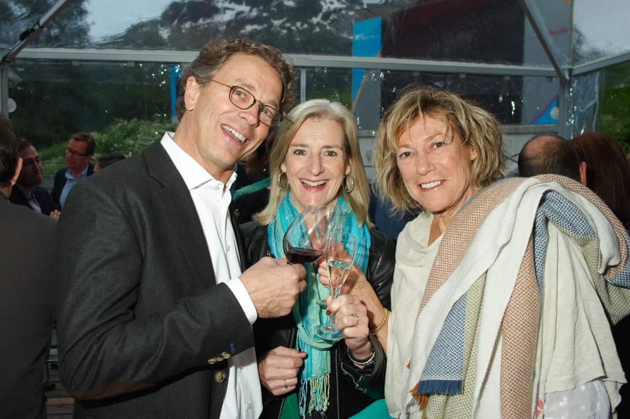 Markus Hauser, Hotelier; Libby LIchfield, Schafzüchterin aus Australien; Silvia Compagnoni, Privatière.