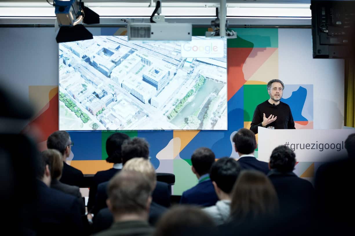 Urs Hölzle bei der Eröffnung des zweiten Zürcher Standortes an der Europaallee Anfang 2017.