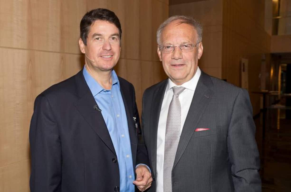 Stefan Borgas, Präsident SMG, CEO Lonza Group Ltd.; Bundesrat Johann Schneider-Ammann