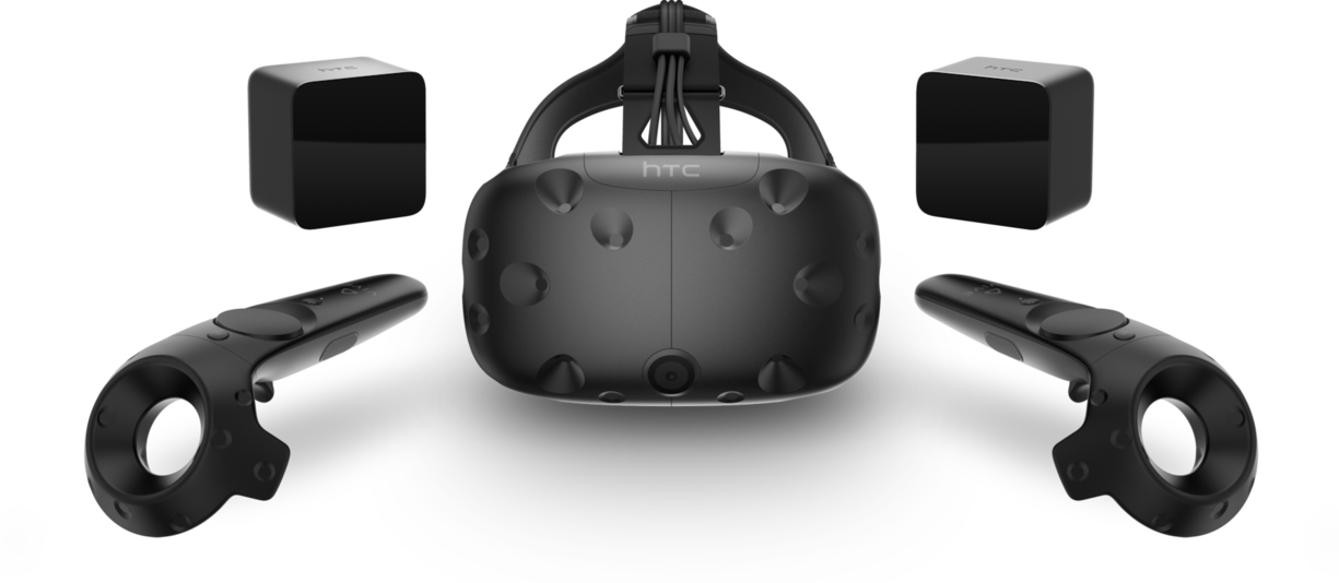 HTC Vive: Das Gerät ist ebenfalls per Kabel mit einem Computer verbunden. Das Eintauchen in grosse Datenmengen ist so möglich. Es gibt Hand-Controller sowie Sensoren. Kosten: Rund 1000 Franken.