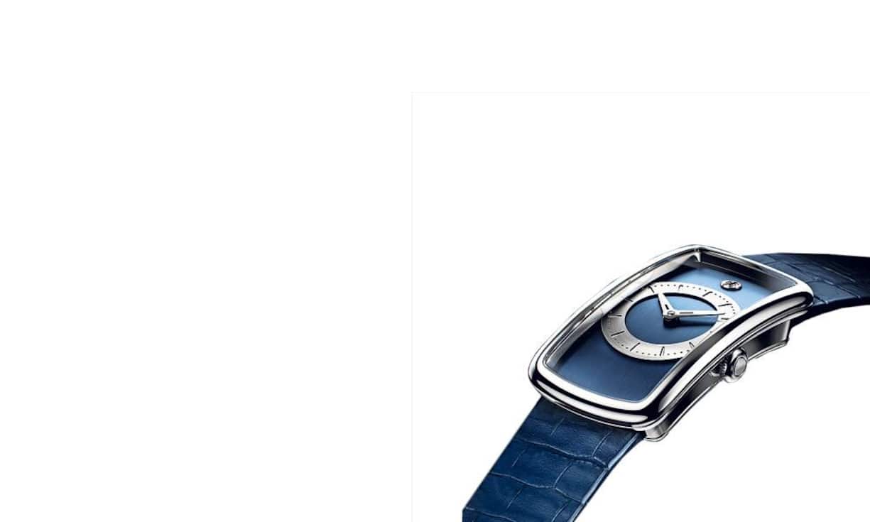 Hinter der scheinbar nüchternen Oberfläche verbirgt sich mit der Manufakturuhr Ivresse eine kompromisslose Persönlichkeit. Das rechteckige Gehäuse ist aus Platin. Das Spiel der Kontraste wird unterstrichen durch das gebürstete Zifferblatt unter einem satinierten Stundenkreis. Werk: Mechanisch mit Handaufzug, fliegendes Tourbillon, Gangreserve 120 Std. Gehäuse: Platin 30 x 53,80 mm Preis: Zirka 200 000 Franken