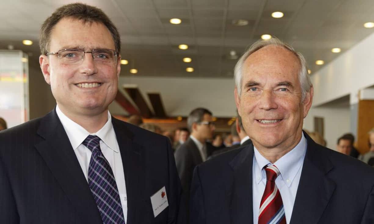 v.l.n.r. Prof. Dr. Thomas Jordan; Schweizerische Nationalbank - Präsident des Direktoriums, Ueli Forster; Forster Rohner AG Präsident des Verwaltungsrats - Ehemaliger Präsident economiesuisse