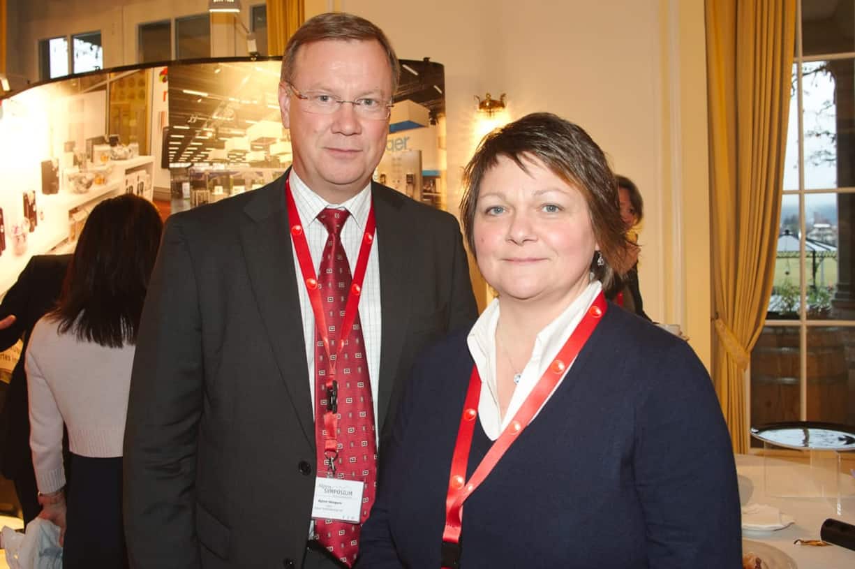 Björn Skogum, CEO, Bayer International SA; Nicole Fengler, CAO, Bayer International SA