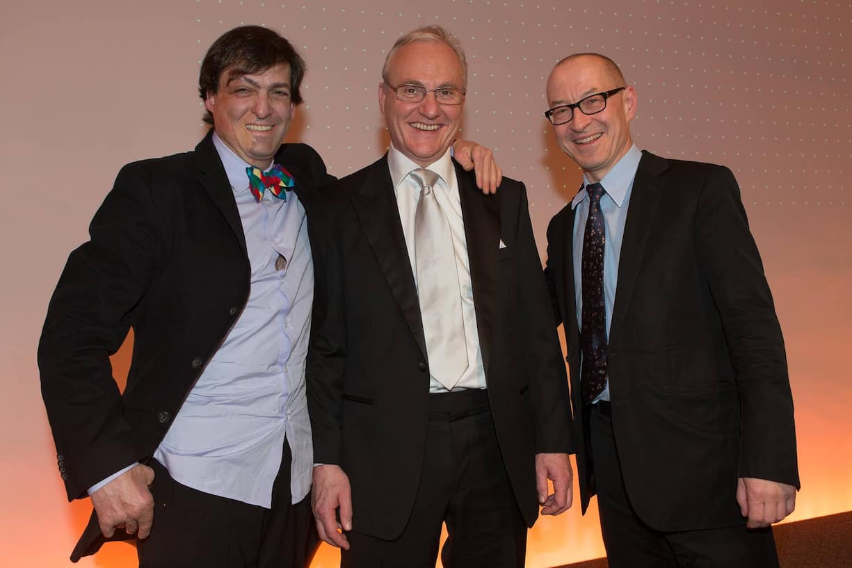 Dan Ariely, Laudator, Duke University; Preisträger Prof. Ernst Fehr; David Bosshart, GDI