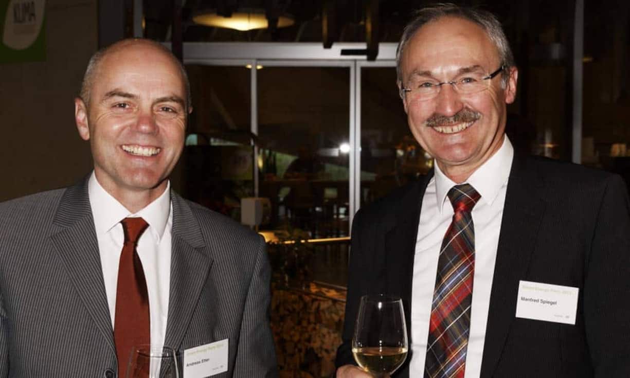 v.l.n.r. Andreas Etter; CEO bei ALPINE-ENERGIE Schweiz AG, Manfred Spiegel; itsbusiness AG
