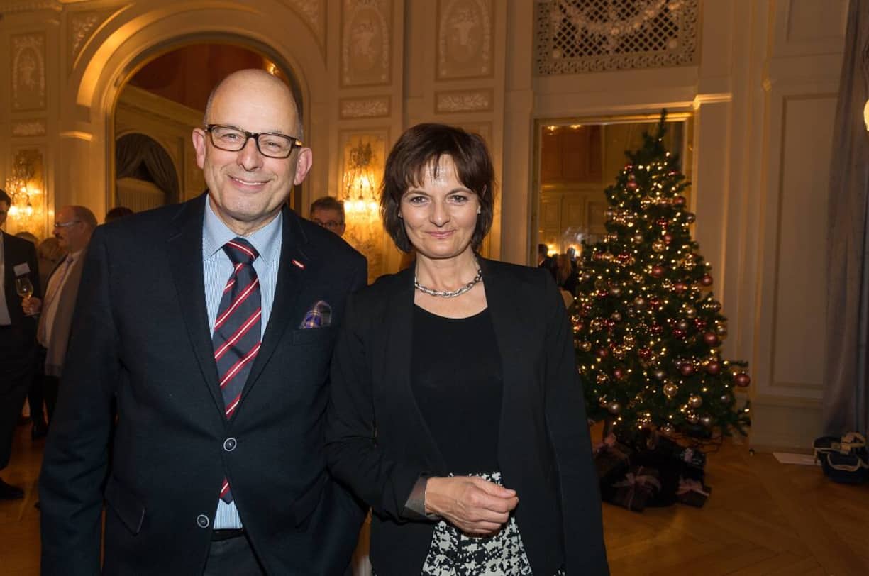 Claus H. Widrig, Gesellschaft für Wirtschaftskommunikation und Repräsentation GmbH; Ruth Metzler-Arnold, Präsidentin, SGE